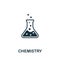 Chemistry icon symbol. Creative sign from biotechnology icons collection. Filled flat Chemistry icon for computer and mobile