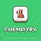 Chemistry icon with test tube