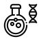 Chemistry Lab Glassware Biomaterial Vector Icon