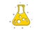 Chemistry lab icon. Laboratory flask sign. Analysis. Vector