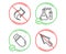 Chemistry lab, Share and Usb stick icons set. Mouse cursor sign. Medical laboratory, Link, Memory flash. Vector