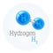 Chemistry model of hydrogen molecule scientific elements