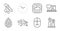 Chemistry pipette, Ab testing and Search flight icons set. Swipe up, Time and Friends chat signs. Vector