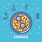 Chemistry science poster icon