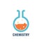 chemistry subject icon. Vector illustration decorative design