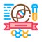 Chemistry Subjects Graduation Icon Vector Outline Illustration