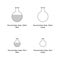 Chemistry symbols meanings Science Education Chemistry Design Elements Laboratory Equipment vector