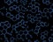 Chemistry vector seamless texture with molecular formulas and combinations
