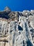 CHEMISTRY ON A WALL - Steps of calcified water still hangs on the ancient ruins of Perga, Acts of the Apostles - Perga - RUINS