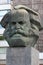 Chemnitz, Germany - June 11, 2023: Monument to Karl Marx, a German-born philosopher, economist and historian. The city of Chemnitz