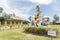 Chen Tien Buddhist Temple, statue of Bodhisattva Manjushri, on a blue lion