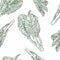 Chenese Kale or Chinese broccoli seamless pattern