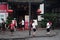 CHENGDU, CHINA, 10 SEPTEMBER 2011: women dancing outside of a re