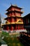 Chengdu, China: Dragon Pagoda at Long Tan Water Town