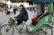 Chengdu, China: Pedicab Taxi Driver