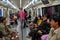 Chengdu, China: People Riding Subway