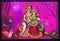 Chennai, India 26-Nov-2019: Frame art of Hindu god Sri Krishna and Radha playful in a garden in brindavan. Radha Krishna Love on
