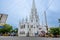 Chennai, India - July 14, 2023: San Thome Church, also known as St. Thomas Cathedral Basilica