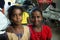 Chennai, India - October 29, 2018: Family of a Cheerful happy Indian young girls from rural India posing and smiling for picture