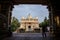 Chennai, South India - October 27, 2018: Entrance of Ramakrishna math hindu temple. It is a monastic organisation for men brought