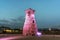 Cheomseongdae observatory at night