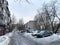 Cherepovets, Vologda region, Russia, February, 18, 2020. Inside the yard Parking on Komsomolskaya street in the city of Cherepovet