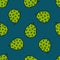 Cherimoya seamless doodle pattern