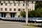 Cherkasy, Ukraine - May 29, 2012: The new, recently descended from the conveyor cars standing in a row. Toning