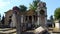 Chernivtsi. Ukraine. 08/20/2019. Ancient Jewish crypt in Chernivtsi. Stone ruined crypt.