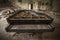 Chernobyl - close-up of an old piano in an auditorium