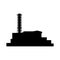 Chernobyl icon silhouette. Vector esp10