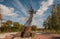 Chernobyl memorial sculpture iron angel