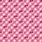 Cherries on pink gingham seamless vector pattern