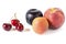 Cherries, plum and peaches