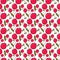 Cherries seamless pattern. Endless repeating background texture. Cherry fabric design. Wallpaper print illustration