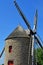 Cherrueix; France - july 28 2019 : windmill