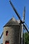 Cherrueix; France - july 28 2019 : windmill