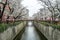 Cherry blossom (Sakura) season on the Meguro River in Meguro, Tokyo