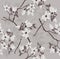 Cherry blossom seamless pattern