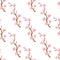 Cherry blossom twig -Seamless pattern