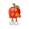 Cherry boxer character. cartoon mascot vector