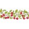 Cherry branch vector pattern