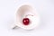 Cherry Chile and Heart-shaped mug on white.