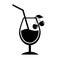 Cherry cocktail icon