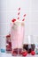 Cherry cola milkshake