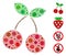 Cherry Mosaic of Covid Virus Elements