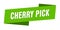 cherry pick banner template. cherry pick ribbon label.