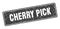 cherry pick sign. cherry pick grunge stamp.