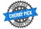 Cherry pick stamp. cherry pick grunge round sign.