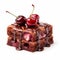 Cherry Pie Brownies With Icing And Cherries - Delicious And Decadent Treat